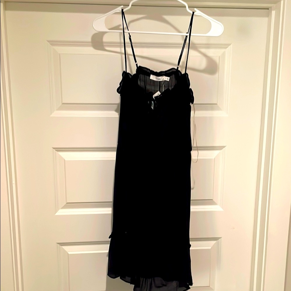 Lush 
Elegant Black Slip Dress